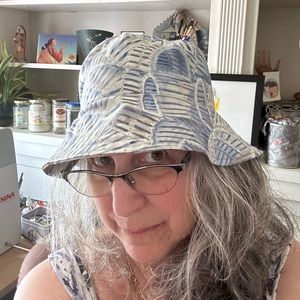 Hand Crafted Crab Bucket Hat Reversible